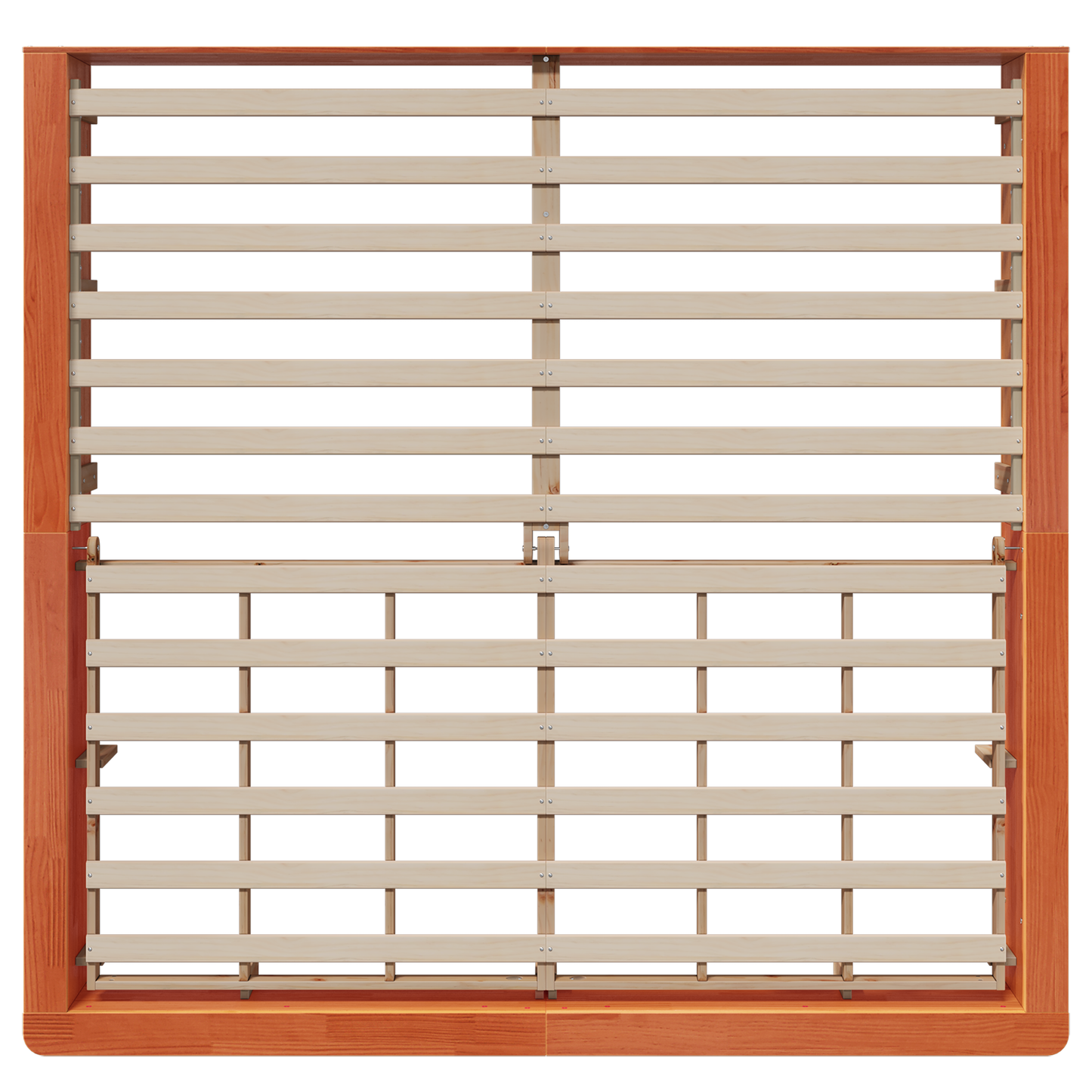 Bed Frame with Lift-up Storage Wax Brown 180x200 cm Solid Wood Pine