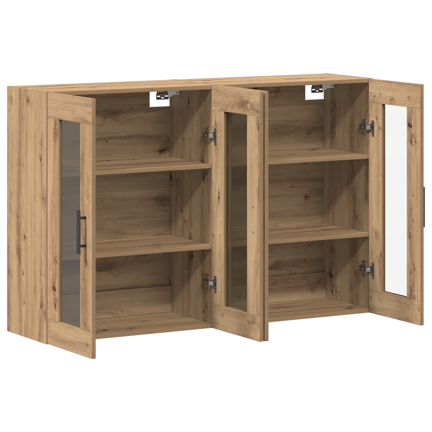 Wall Mounted Cabinets 2 pcs Artisan Oak 69.5x34x90 cm Engineered Wood