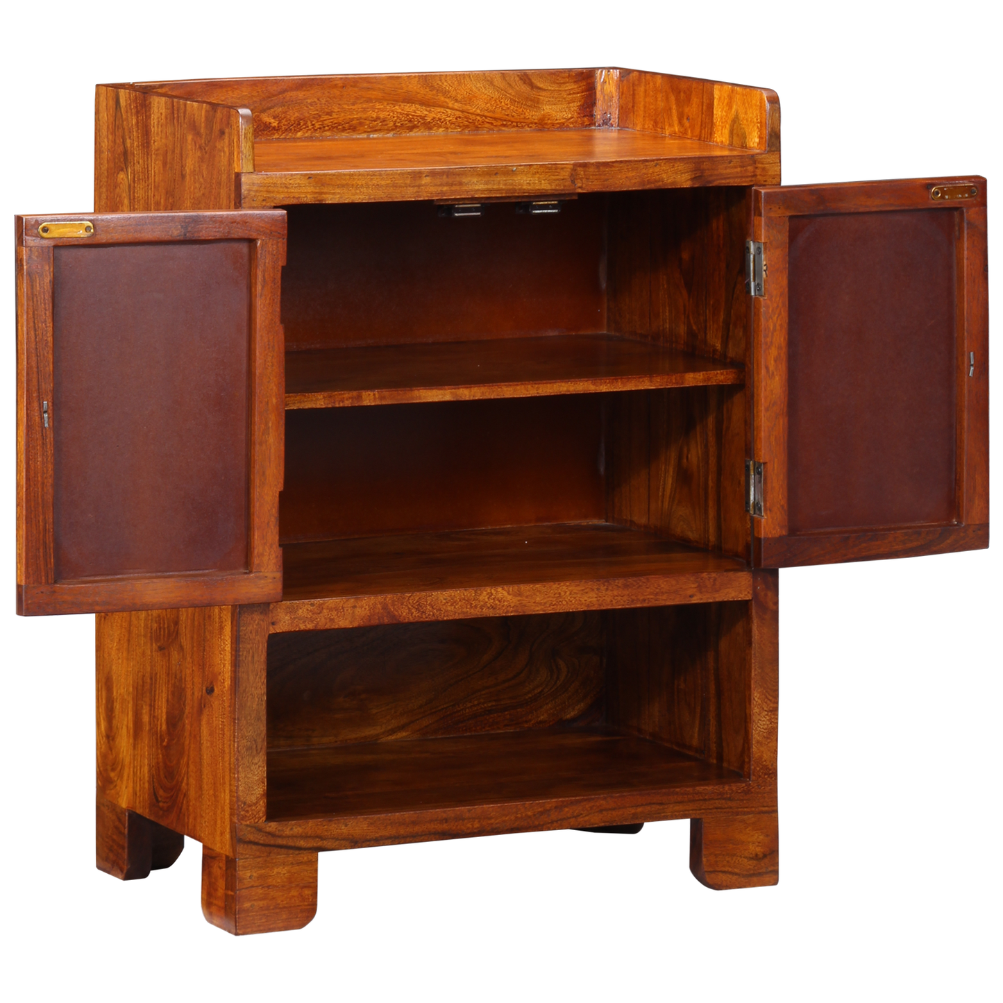 Shoe Cabinet 55x35x75 cm Solid Wood Acacia