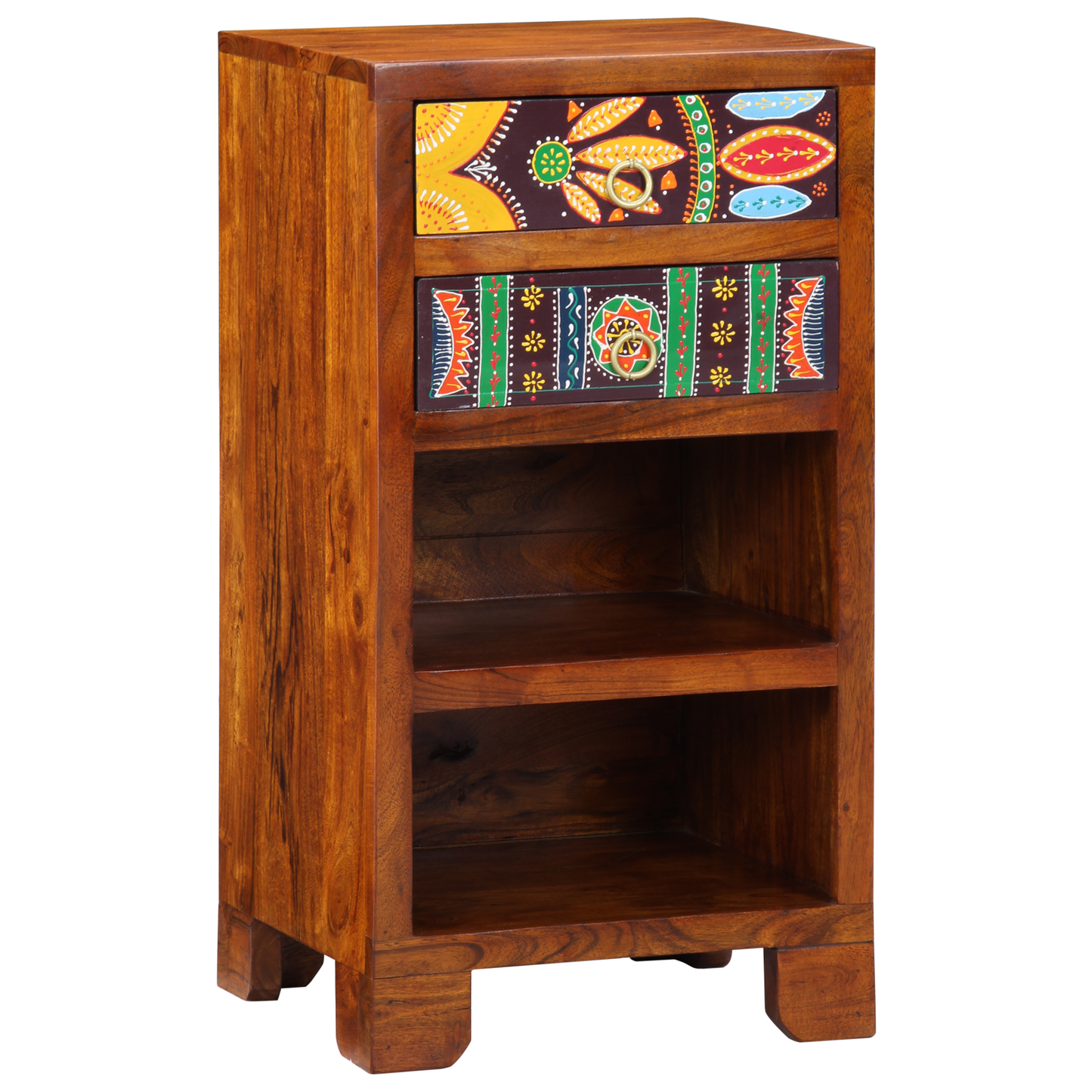 Telephone Stand Honey Brown 40x35x75 cm Solid Wood Acacia