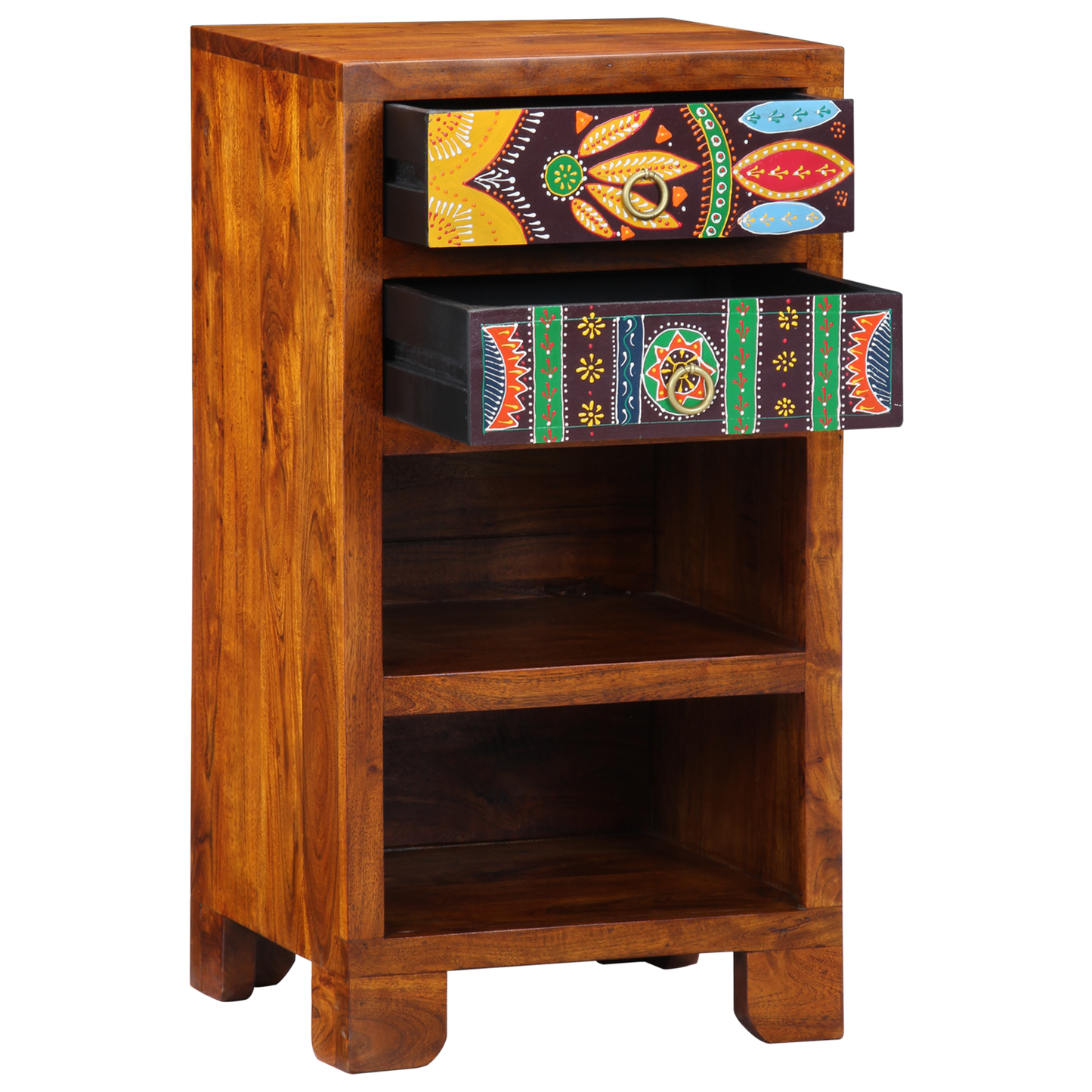 Telephone Stand Honey Brown 40x35x75 cm Solid Wood Acacia