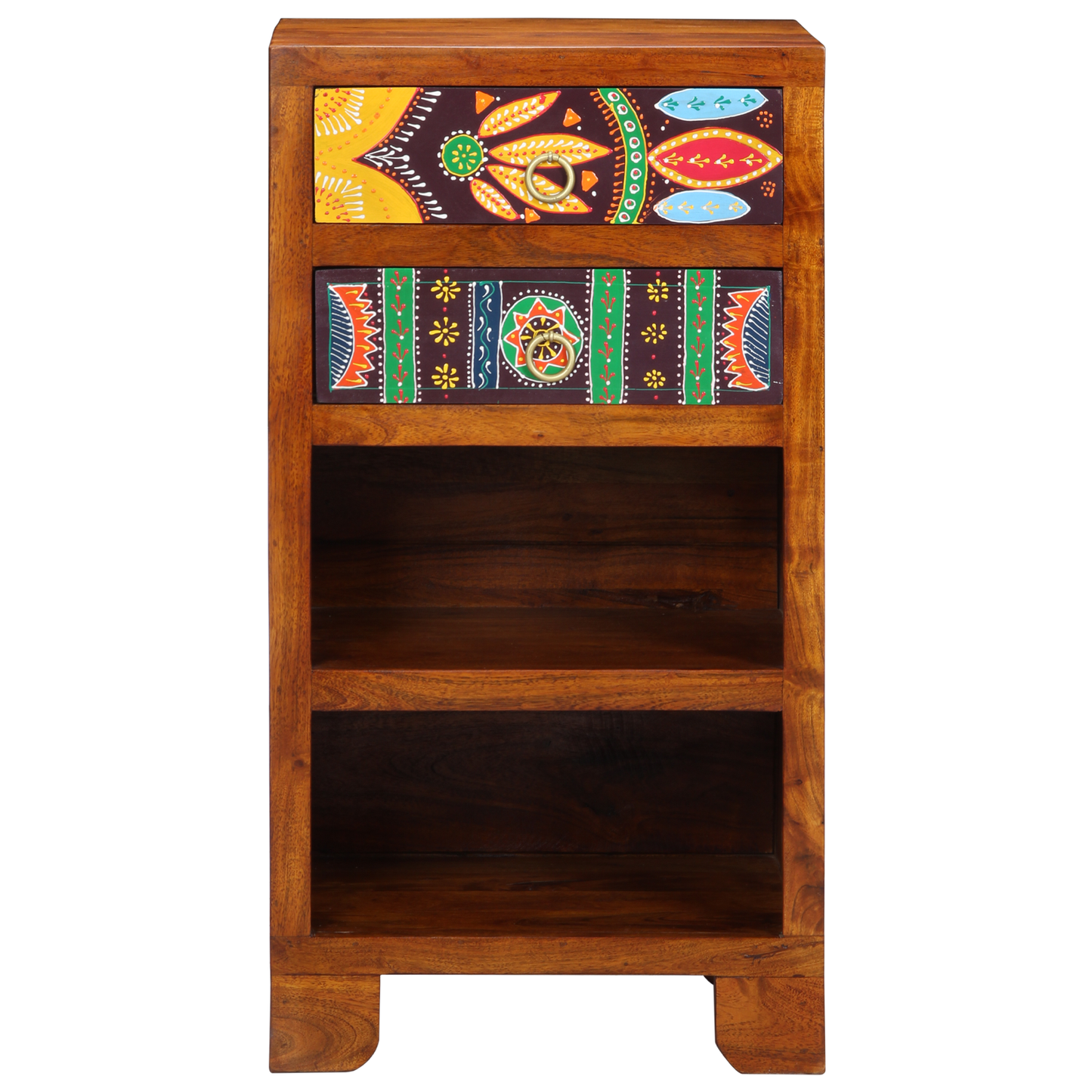 Telephone Stand Honey Brown 40x35x75 cm Solid Wood Acacia
