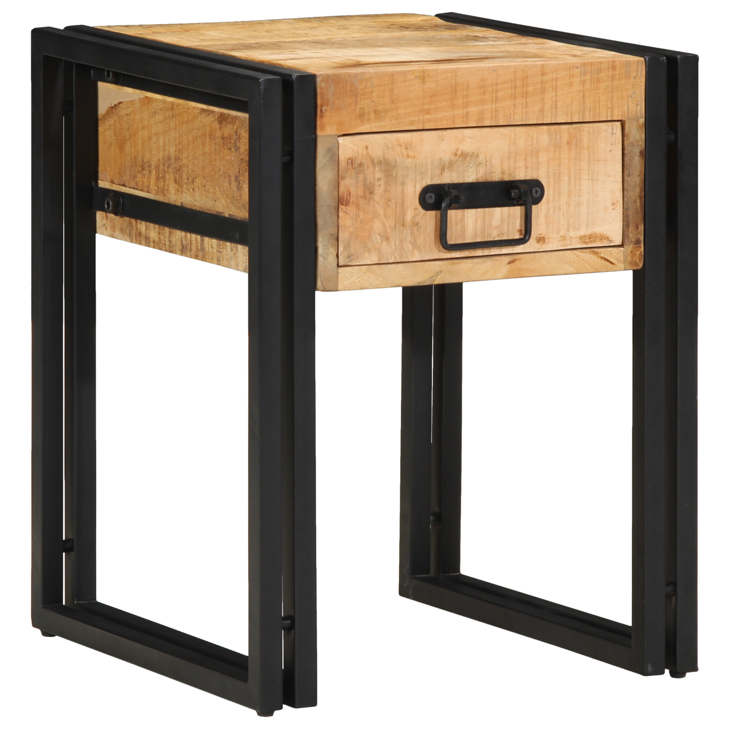 Side Table 40x40x50 cm Solid Rough Wood Mango