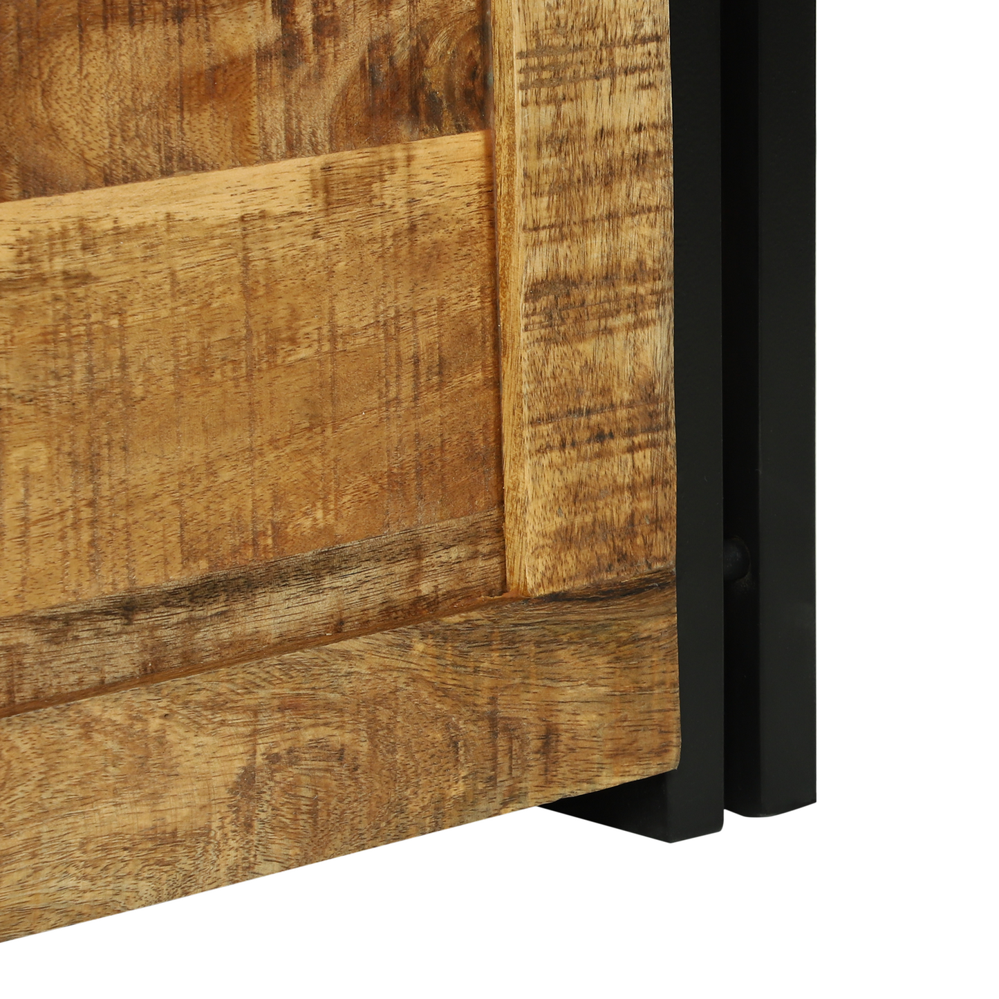 Storage Box 40x40x40 cm Solid Rough Wood Mango