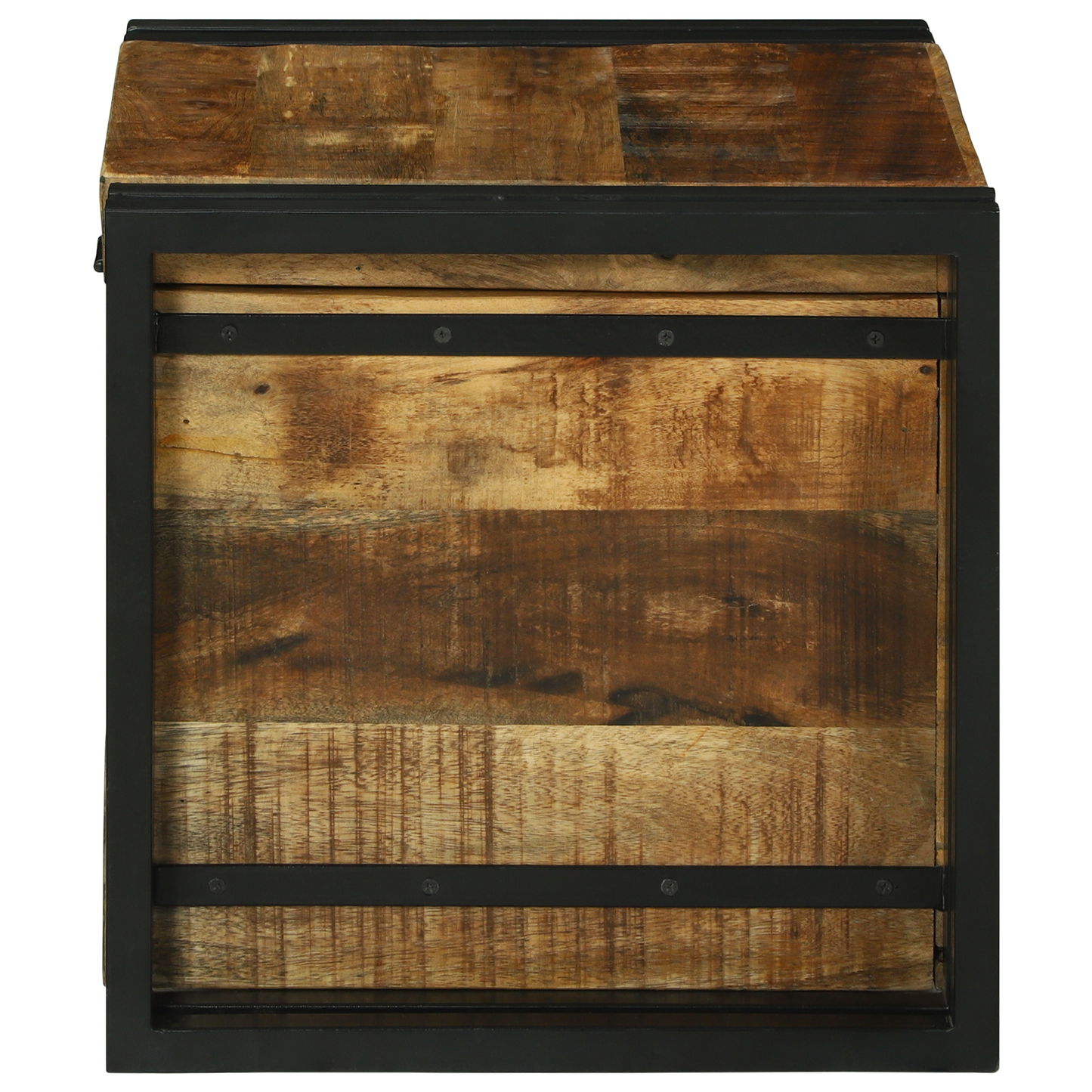 Storage Box 40x40x40 cm Solid Rough Wood Mango