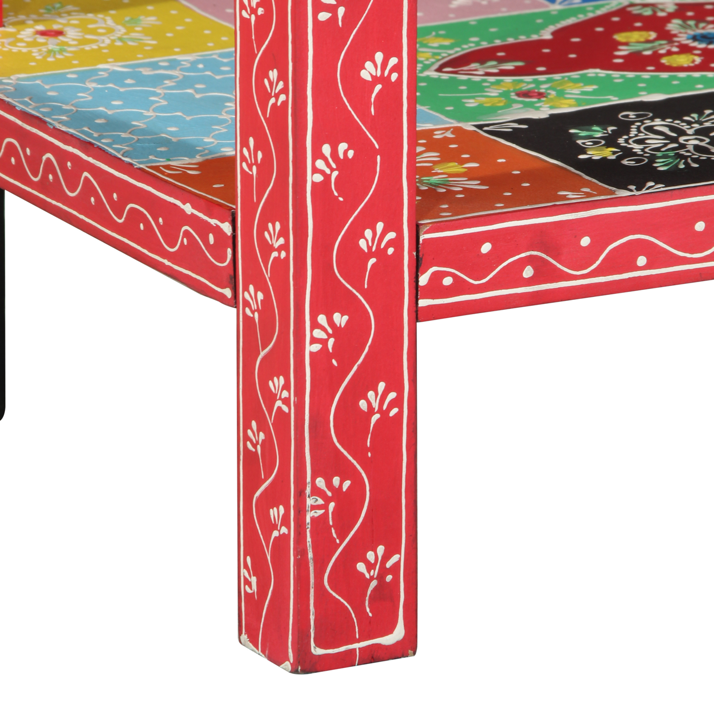Console Table with Drawers Multicolour Engineered Wood