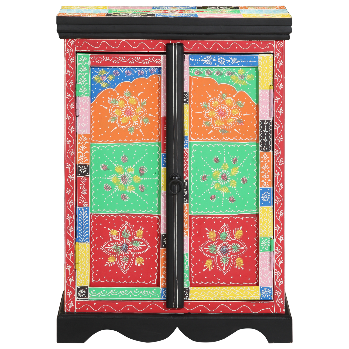 Multicolor Console Table - 50x30x75 cm - Solid Mango Wood