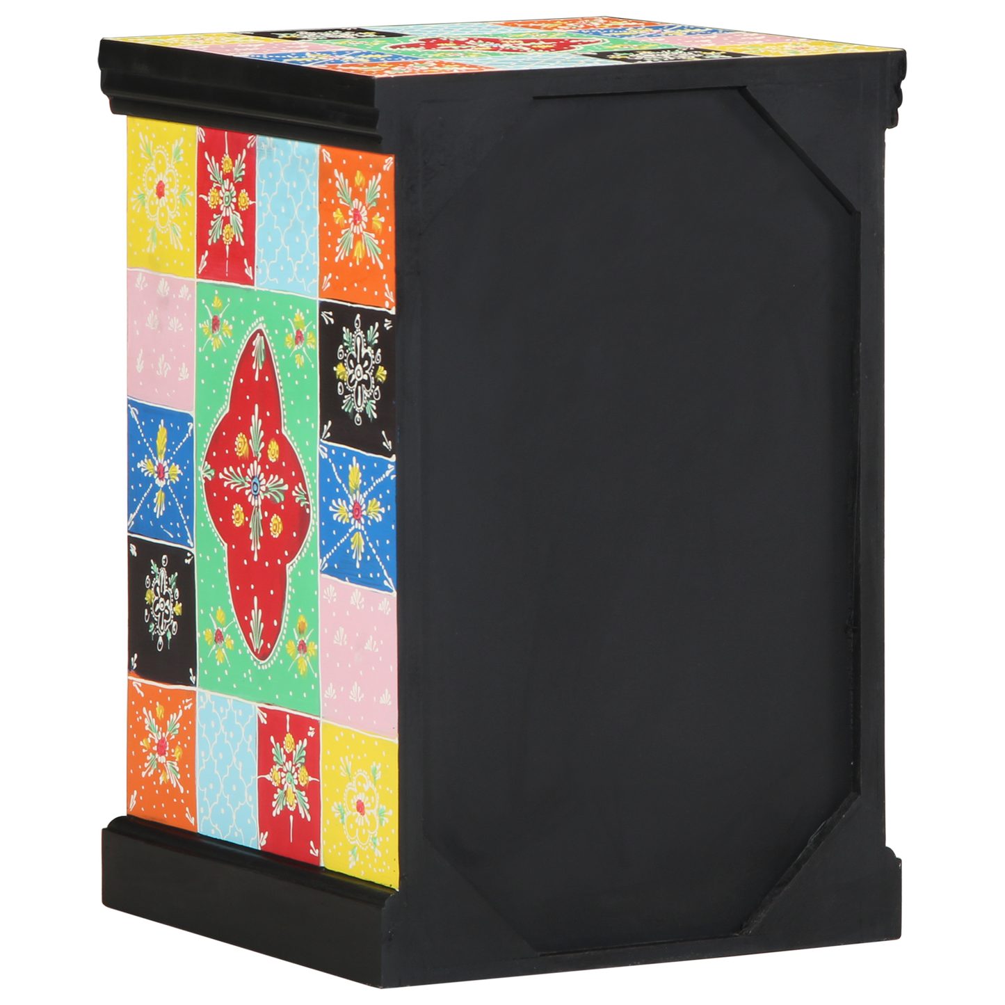Multicolored Drawer Cabinet - 40x40x60 cm Solid Mango Wood