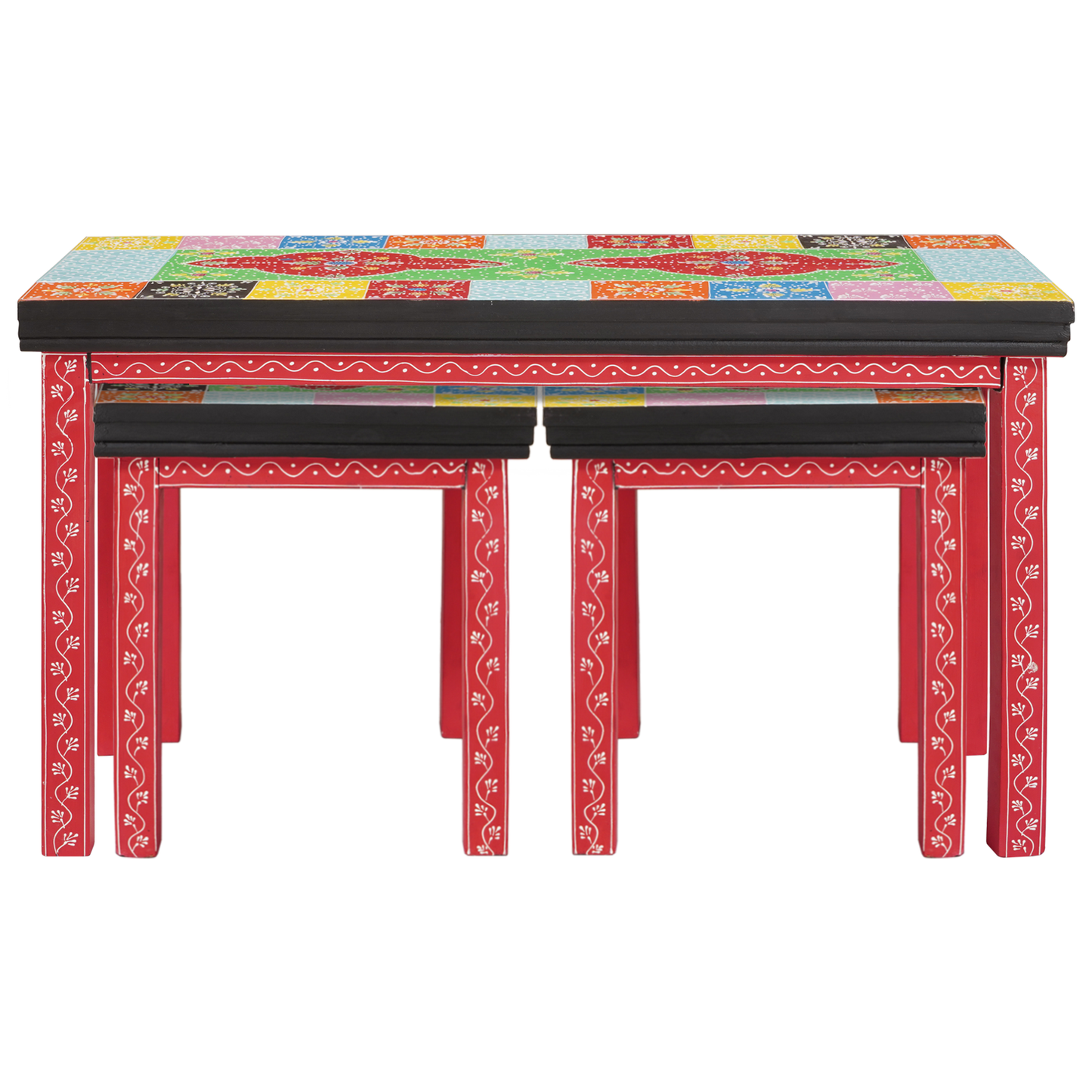 Nesting Tables 3 pcs Solid Wood Mango