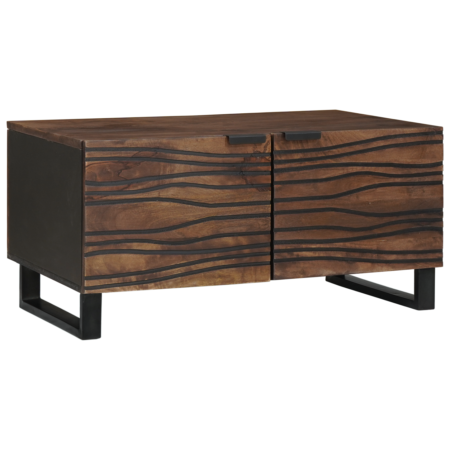 Coffee Table 80x50x40 cm Solid Wood and Engineered Wood