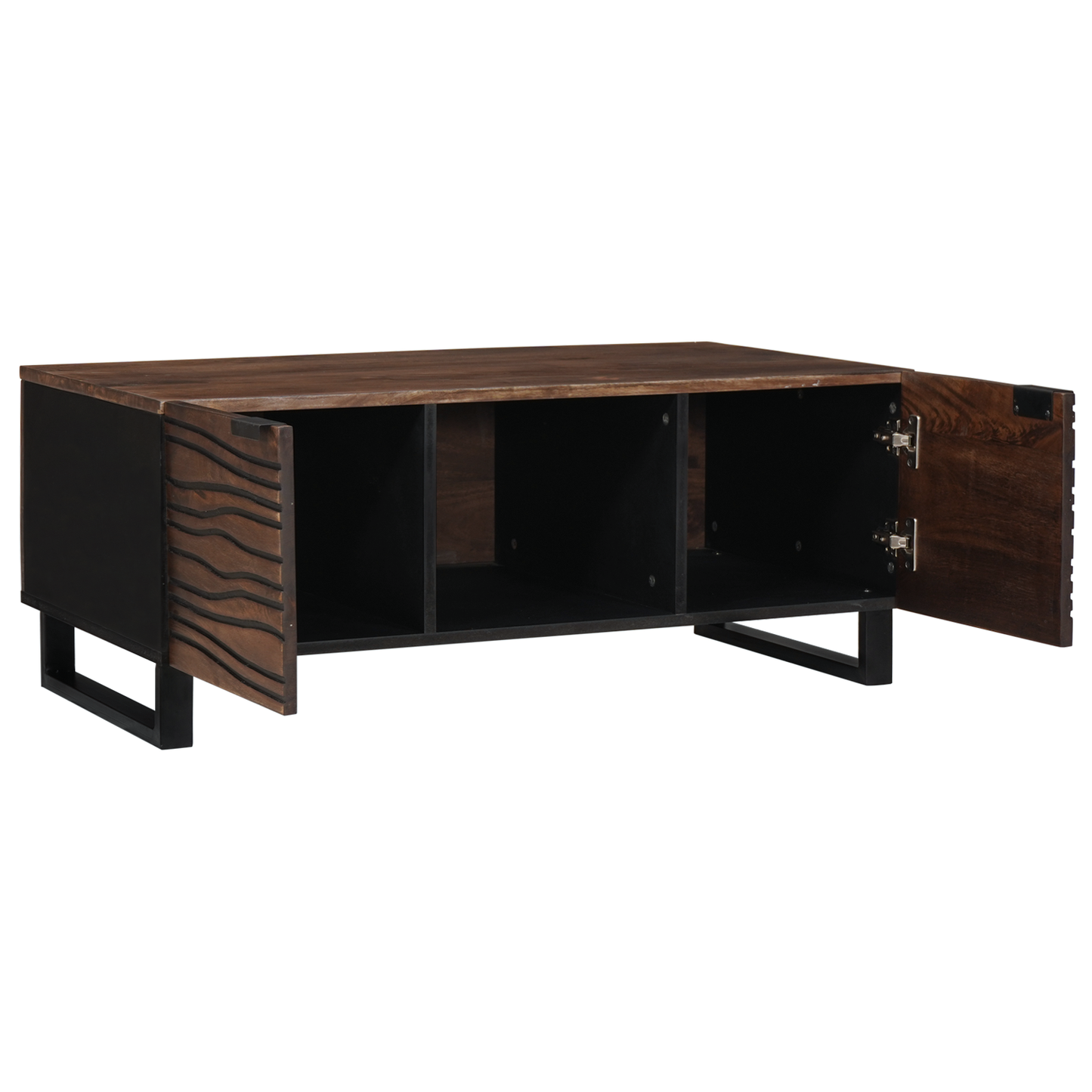Coffee Table 100x54x40 cm Solid Wood Mengou0026Engineered Wood