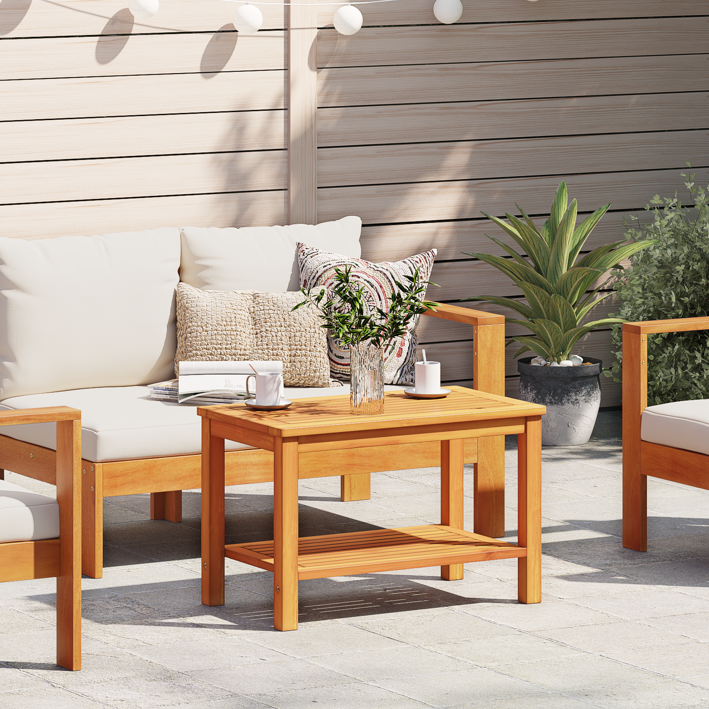 Coffee Table 90x50x45 cm Solid Acacia Wood