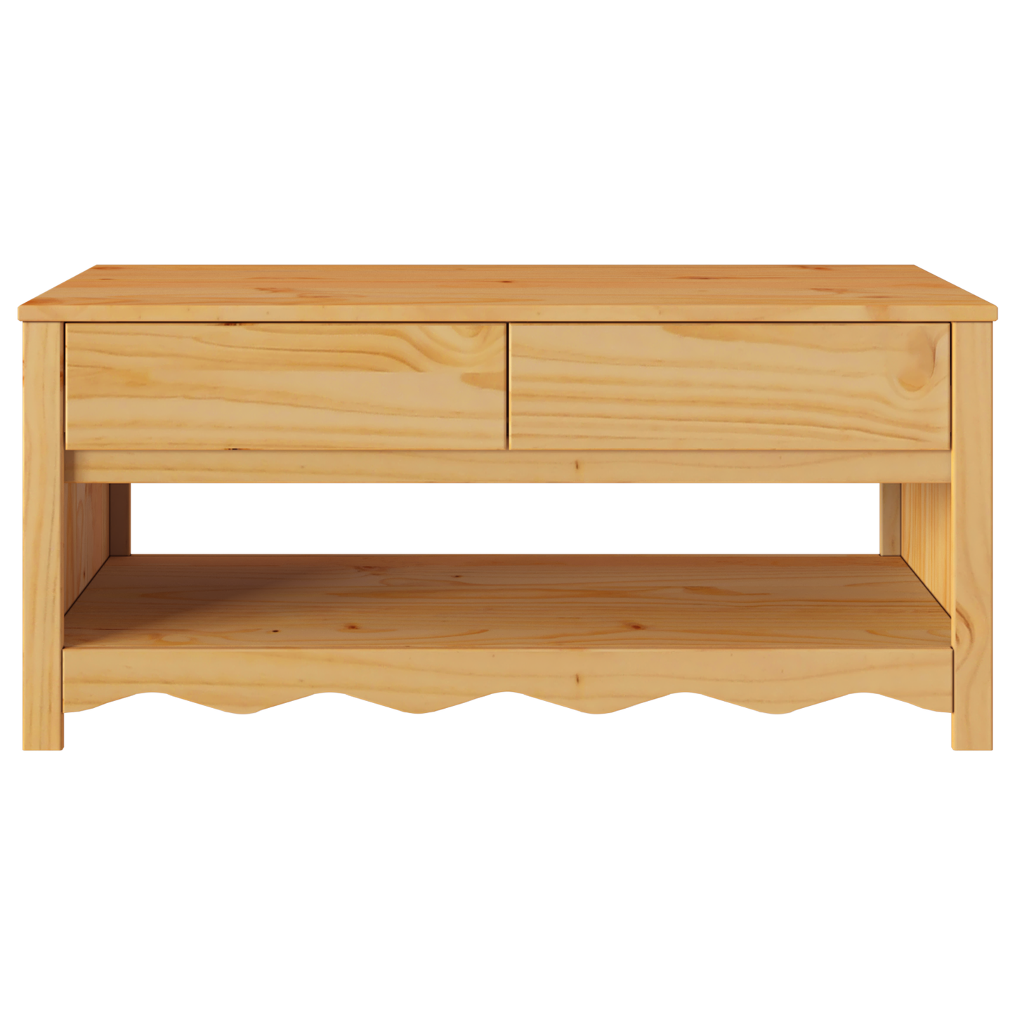 Coffee Table "DRAMMEN" 99x55x45 cm Solid Wood Pine