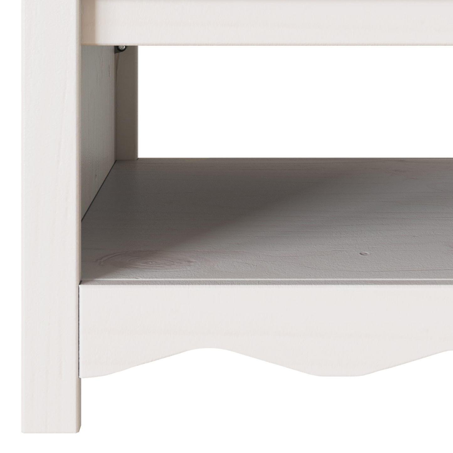 Coffee Table "DRAMMEN" White 99x55x45 cm Solid Wood Pine