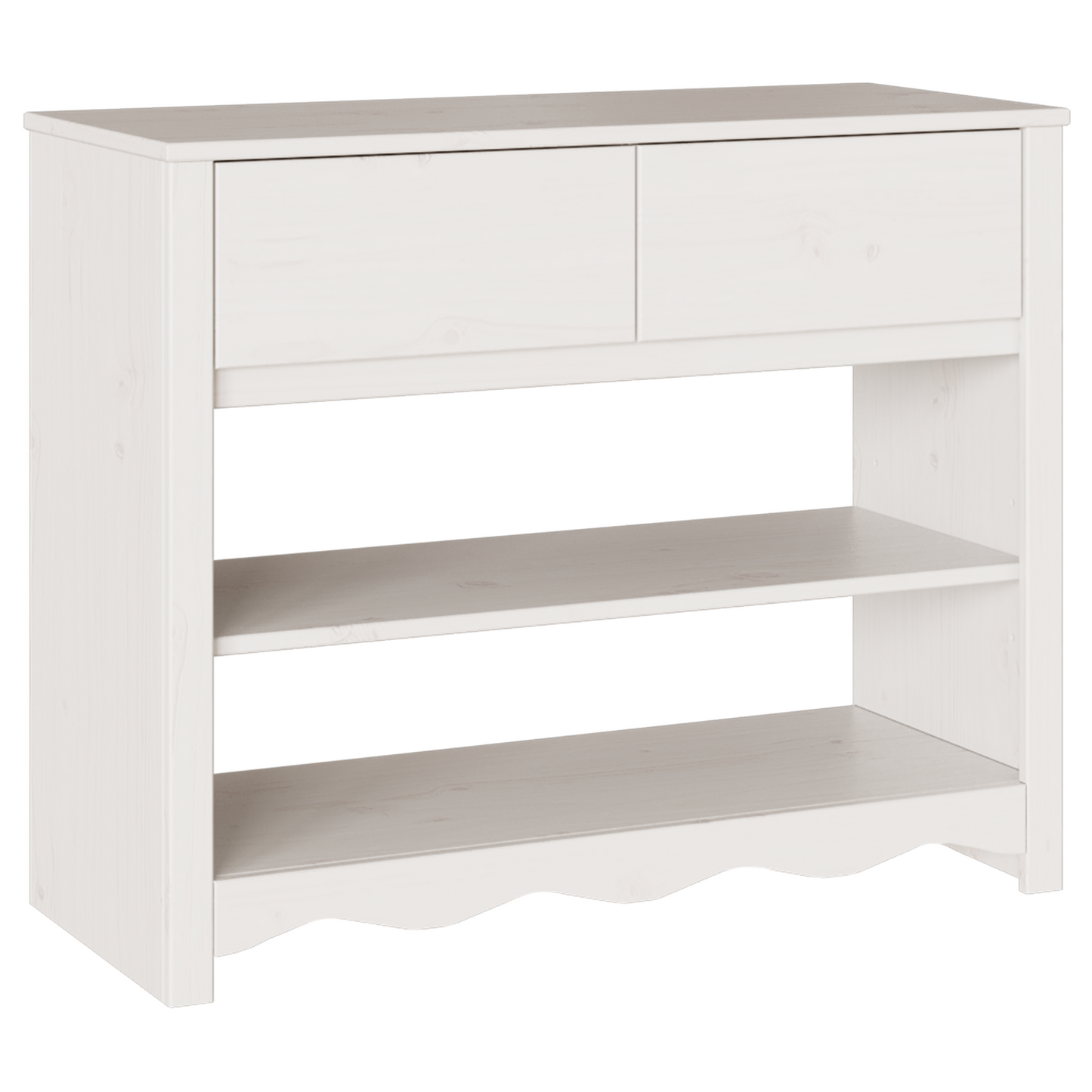 Console Table "DRAMMEN" White 89,5x37x73 cm Solid Wood Pine
