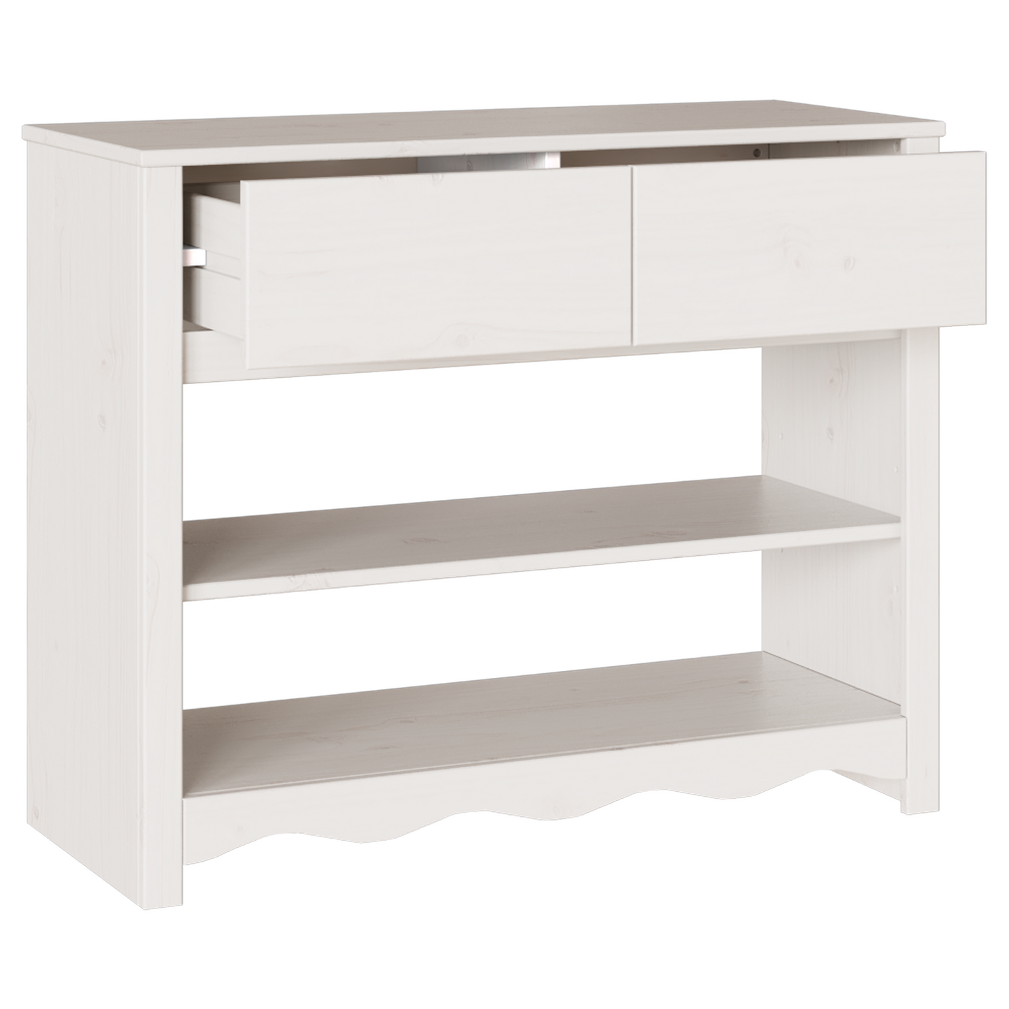 Console Table "DRAMMEN" White 89,5x37x73 cm Solid Wood Pine