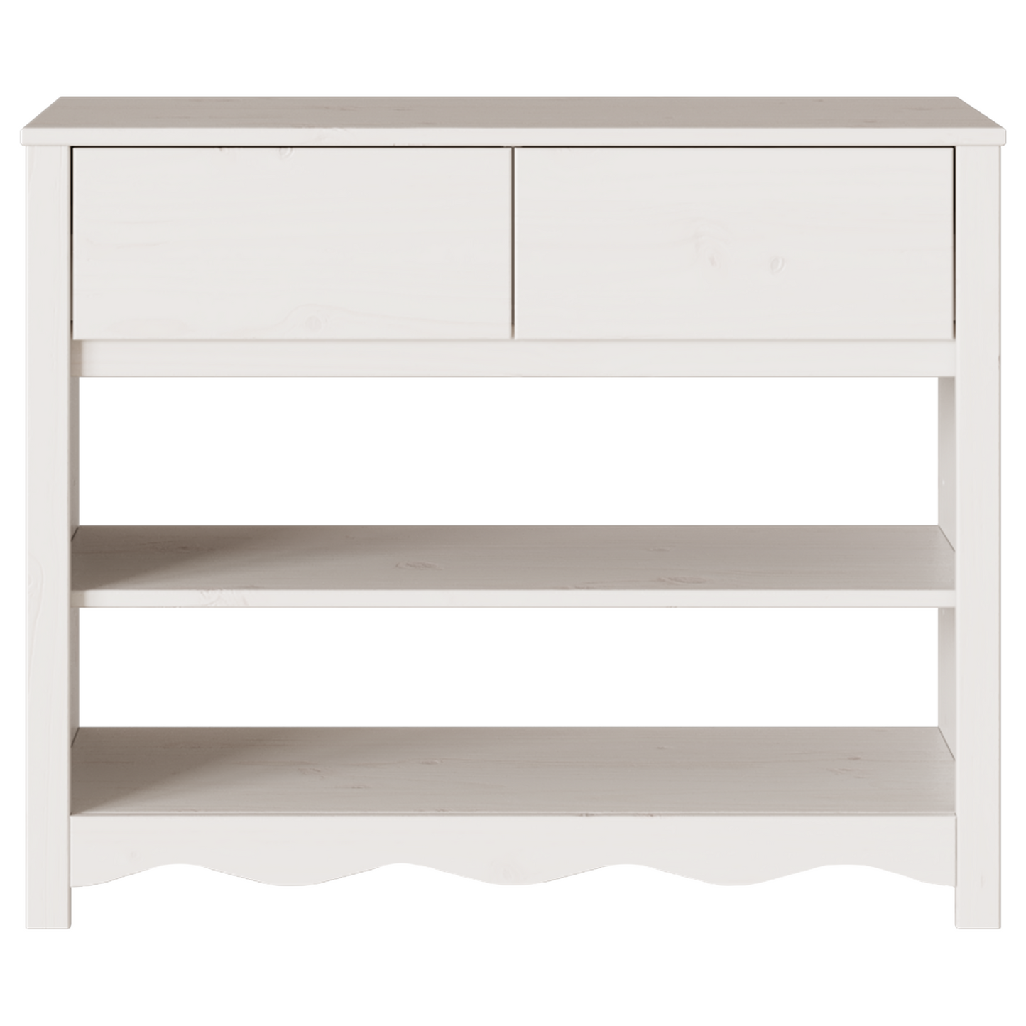 Console Table "DRAMMEN" White 89,5x37x73 cm Solid Wood Pine