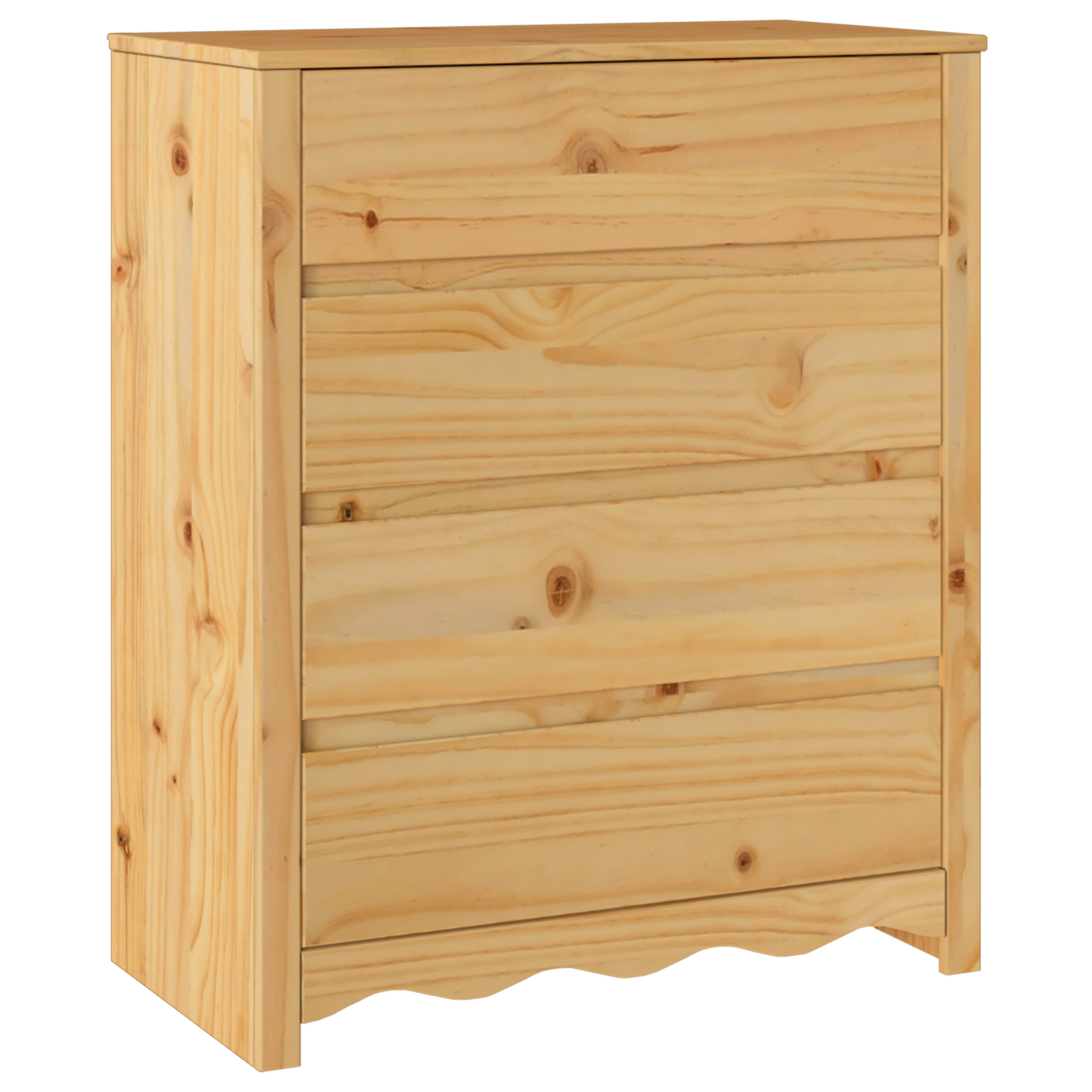 Chest of Drawers "DRAMMEN" 76,5x40x91 cm Solid Wood Pine