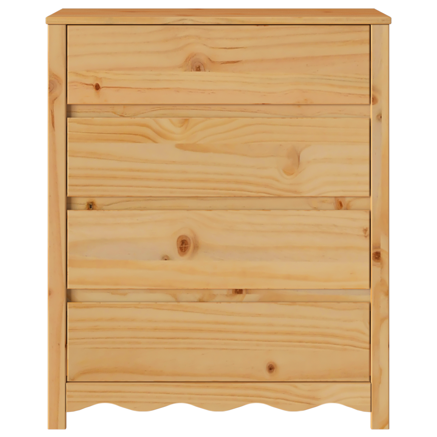 Chest of Drawers "DRAMMEN" 76,5x40x91 cm Solid Wood Pine