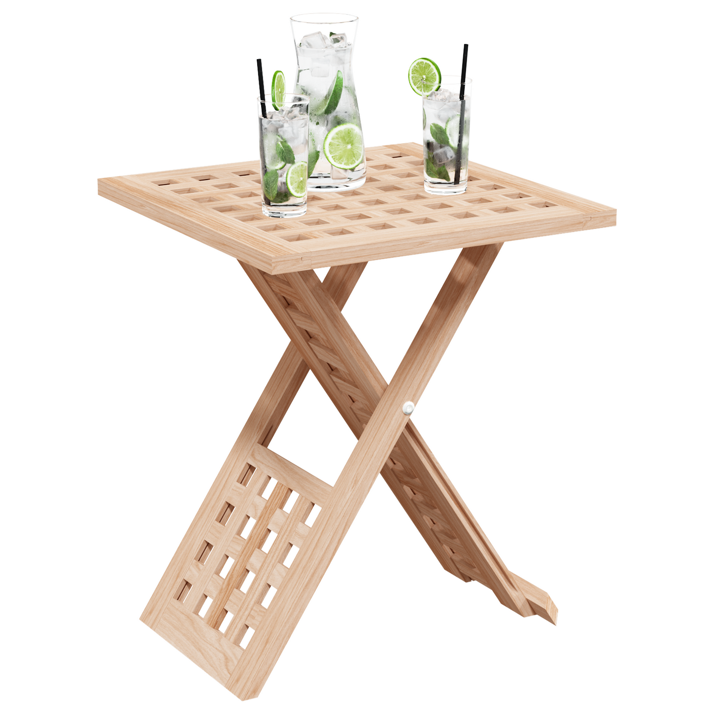 Coffee Table Foldable 33x33x40,5 cm Solid Wood Walnut