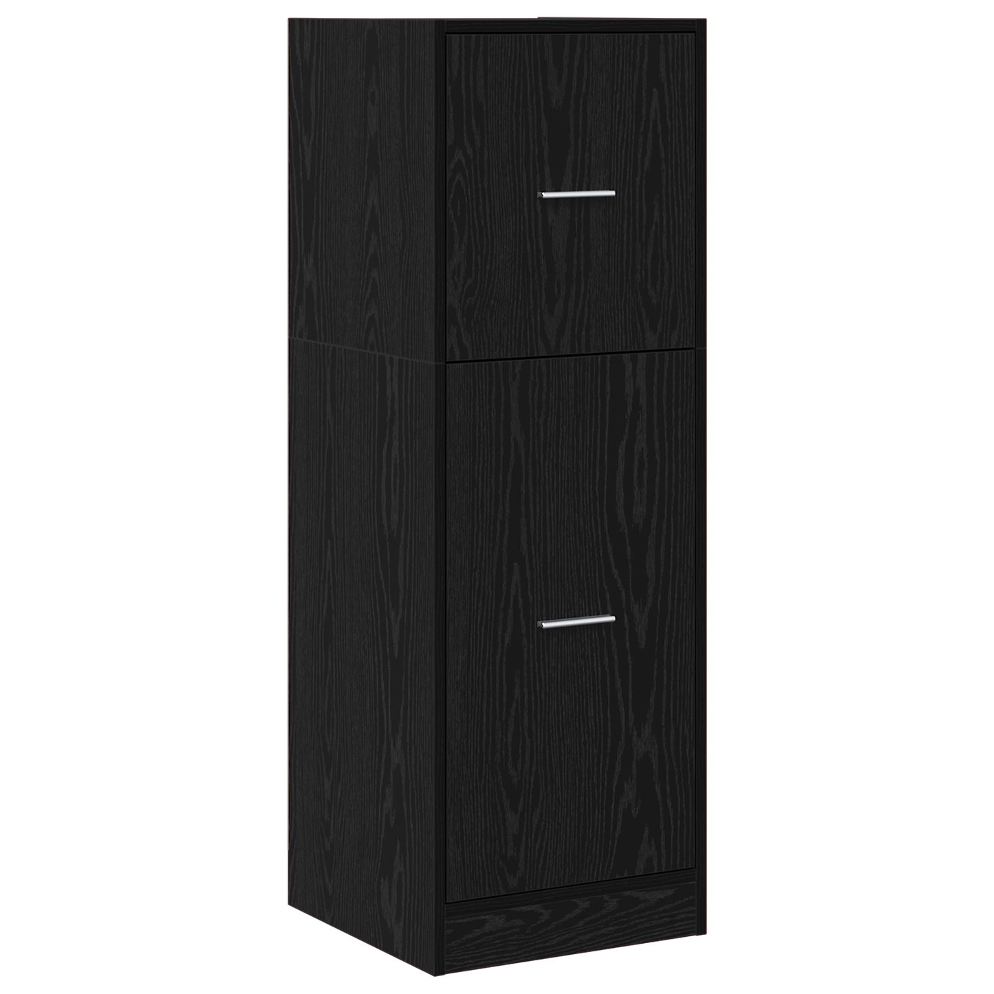 Modern Wooden Apothecary Storage Cabinet Unit With 2 Pull Out Drawers Doors Wood
