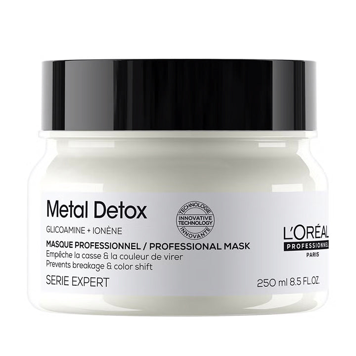 L'Oréal Professionnel Serié Expert Metal Detox Nourishing Hair Mask Anti-Deposit Protection & Shine for Dull & Breakage-Prone Hair 250 ml/8.45 oz
