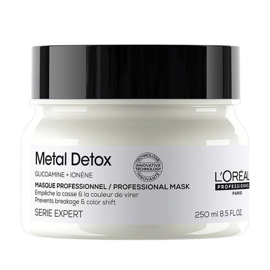 L'Oréal Professionnel Serié Expert Metal Detox Nourishing Hair Mask Anti-Deposit Protection & Shine for Dull & Breakage-Prone Hair 250 ml/8.45 oz