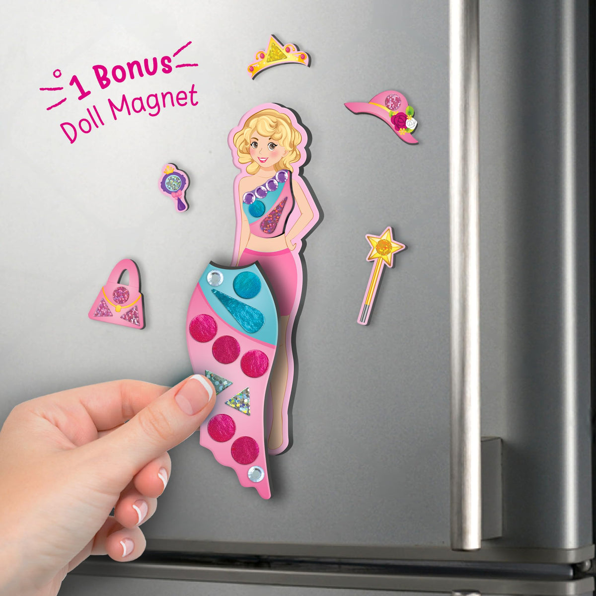 Imagimake DIY Magnetic Dress-Up Princess | 30-Piece Magnetic Dress-Up Toys for Kids