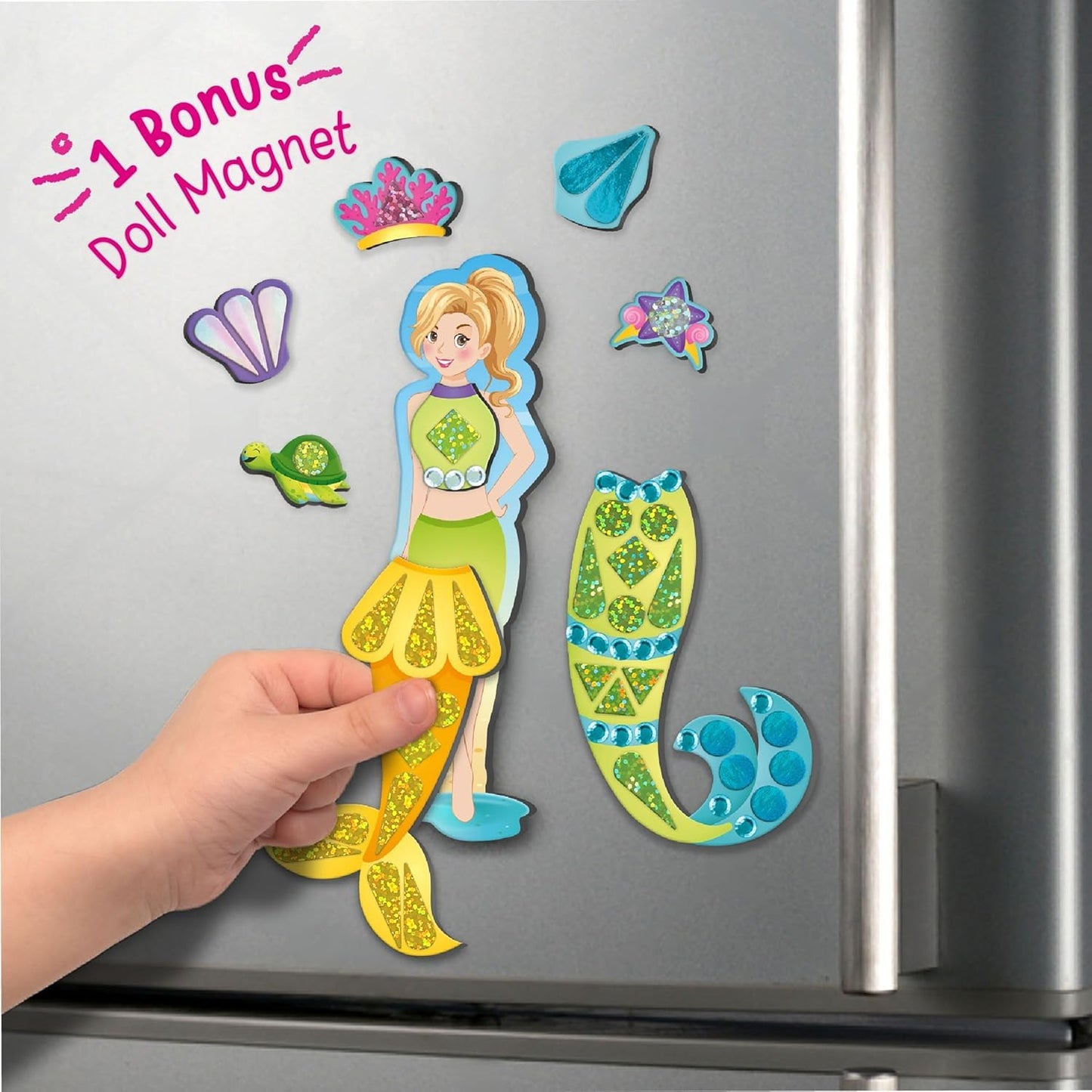 Imagimake DIY Magnetic Dress-Up Mermaid Kit – 30 Outfits & Accessories