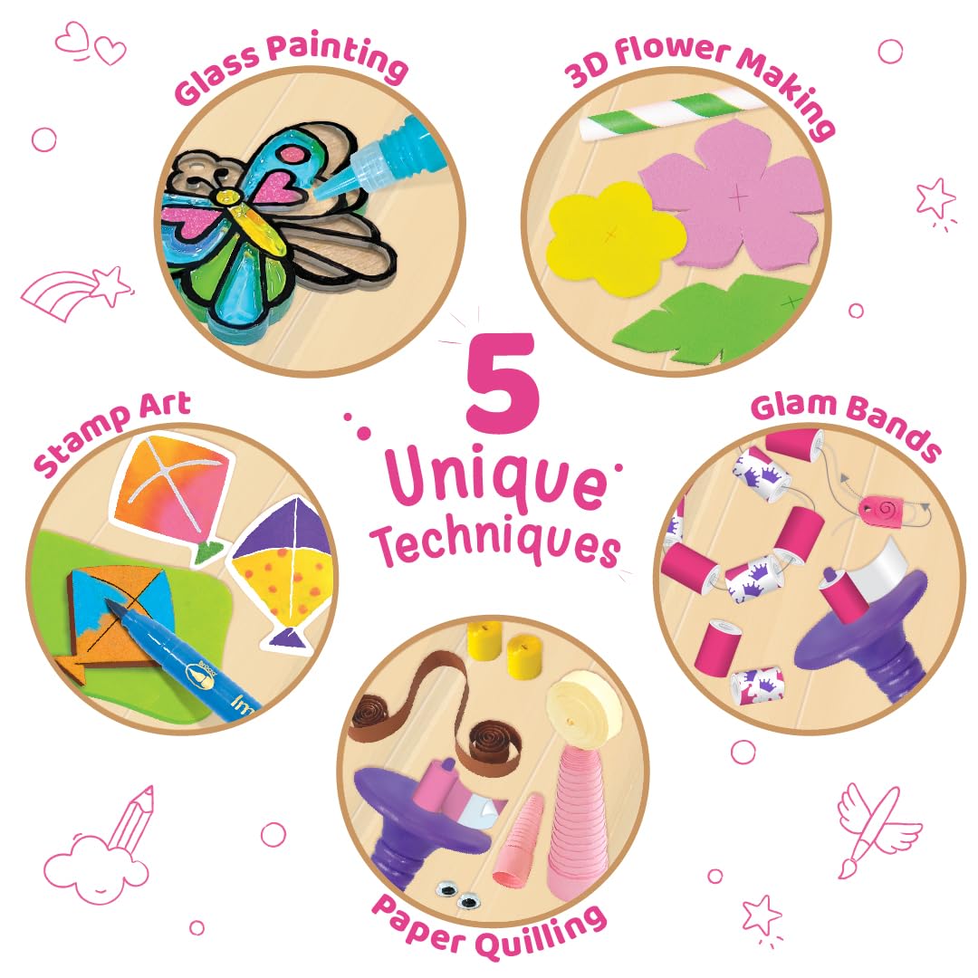 Imagimake Fabulous Craft Kit – 20 Activities for Kids 5–8 | Unicorn DIY Set