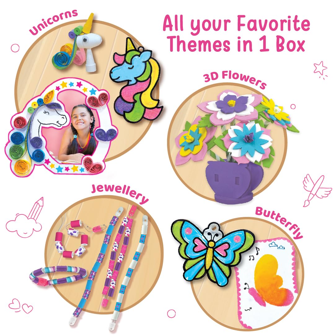 Imagimake Fabulous Craft Kit – 20 Activities for Kids 5–8 | Unicorn DIY Set