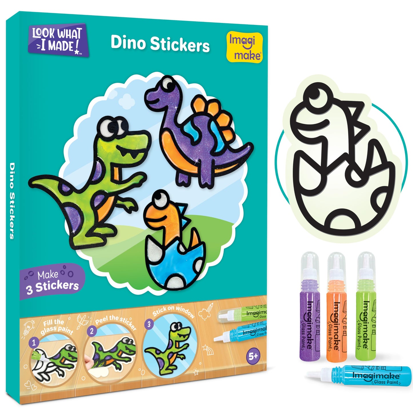 Imagimake 5-in-1 Awesome Craft Kit – 15+ Projects for Kids Aged 4–8 | Mess-Free Creative Fun