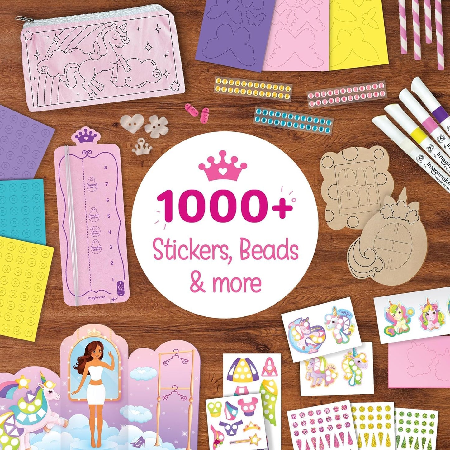 Imagimake Unicorn Craft Kit | 20+ Mess-Free Activities for Girls Aged 5–12