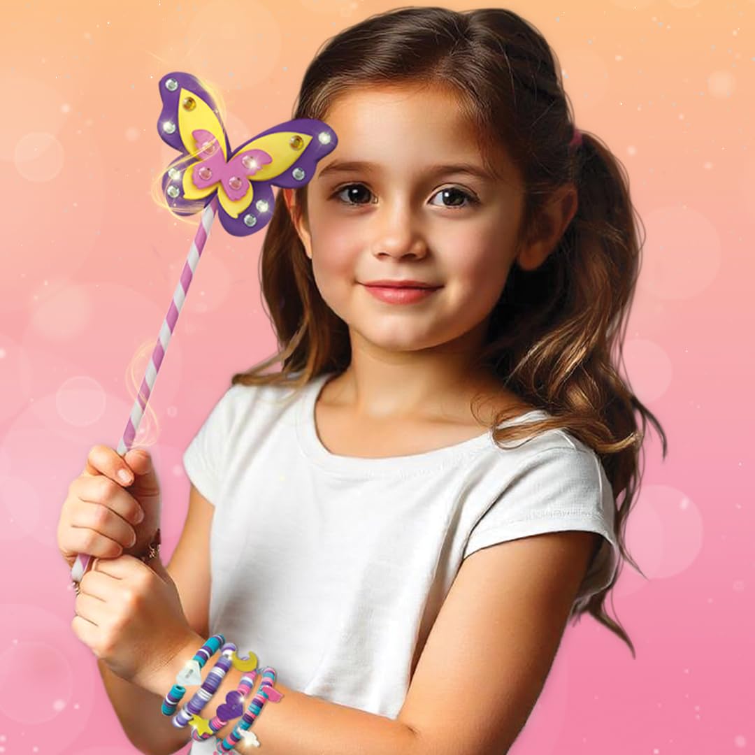 Imagimake Princess Craft Kit | 10 Mess-Free DIY Activities for Girls 5+ | Bracelet Making, Unicorn Pouch & Frame