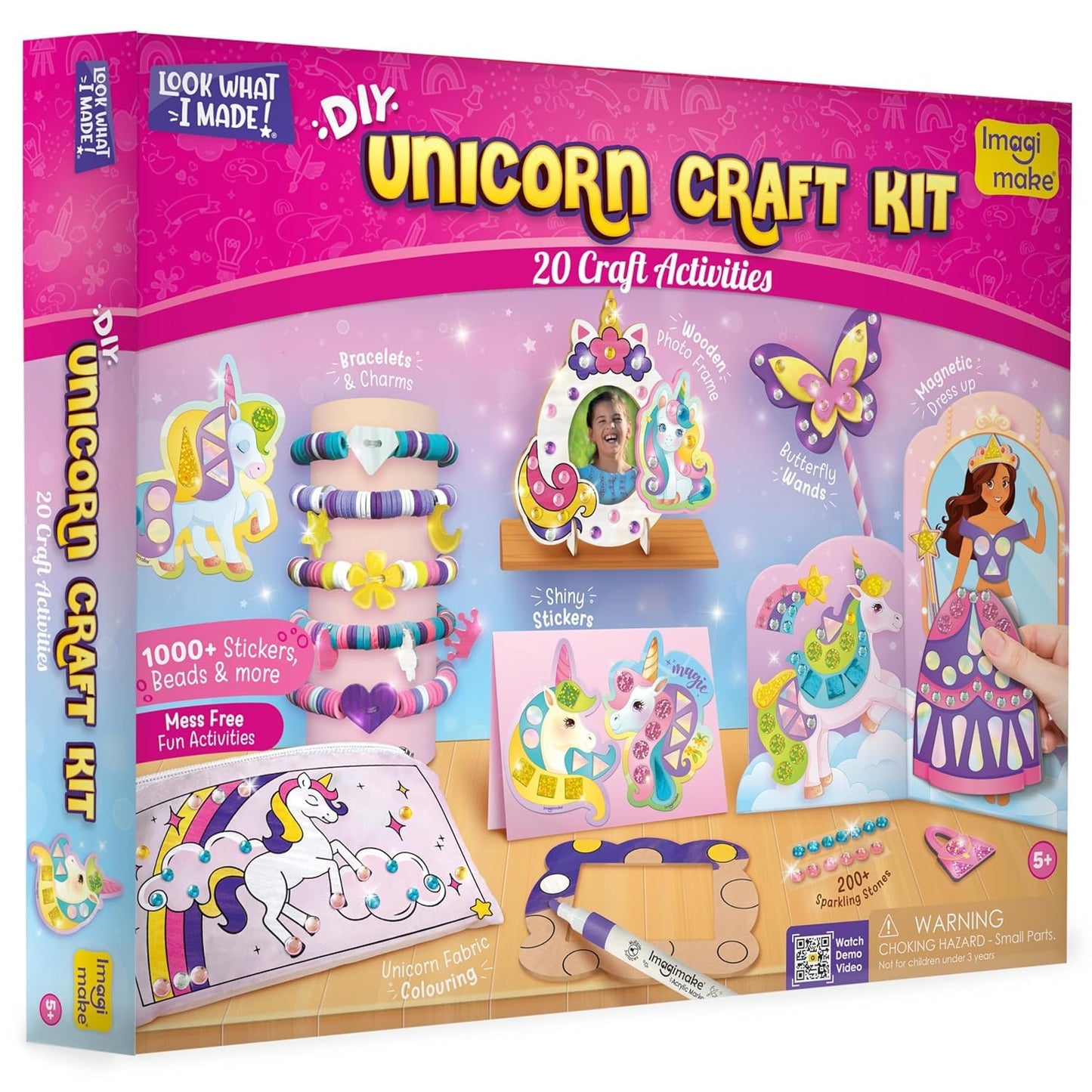 Imagimake Unicorn Craft Kit | 20+ Mess-Free Activities for Girls Aged 5–12
