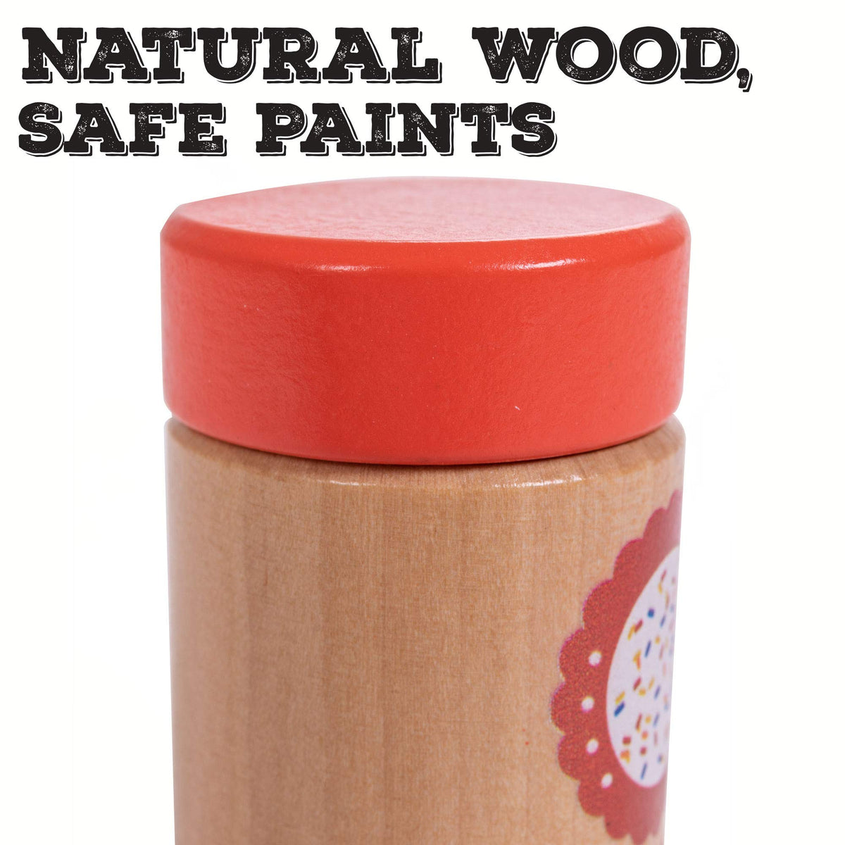 Imagination Generation Baker's Mart Ingredient Set | Wooden Pretend Play Food & Kitchen Toys