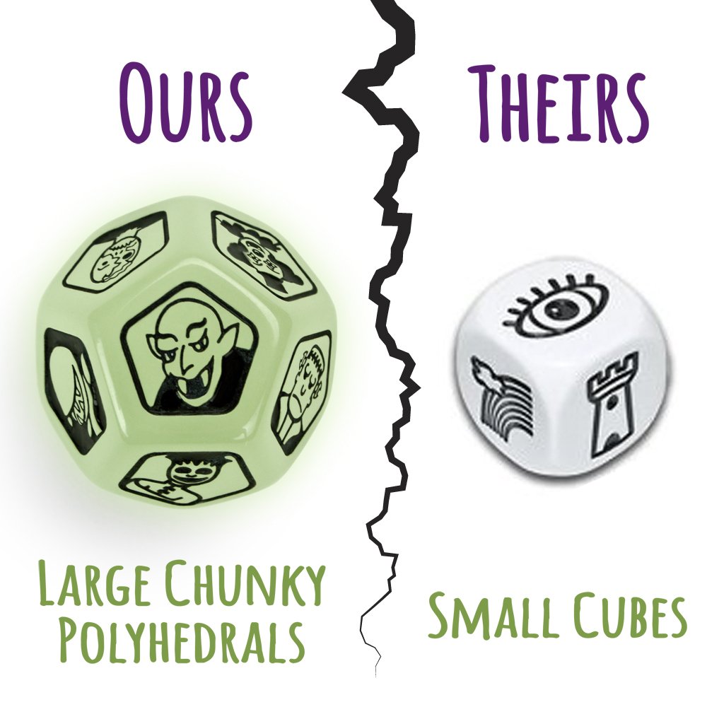 Story Time Dice: Scary Tales - Glows in the Dark | Imagination Generation