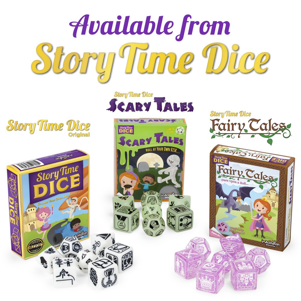 Story Time Dice: Scary Tales - Glows in the Dark | Imagination Generation