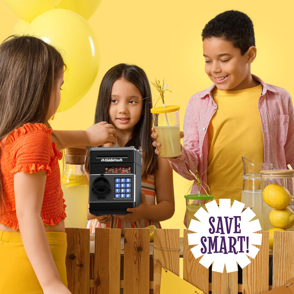Imagineers KiddieVault: Electronic Piggy Bank with Passcode & ATM Safe