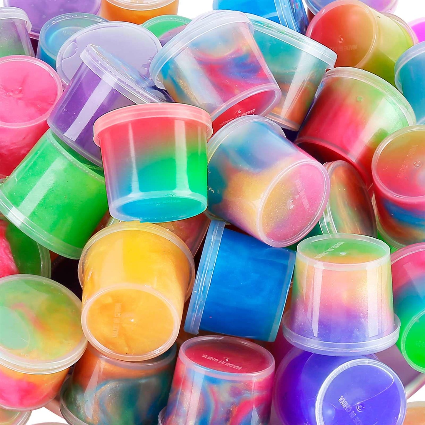 iMelitoy Galaxy Slime Party Favors 24 Pack – Reusable Non-Sticky Slime for Kids