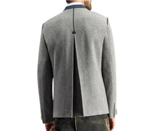 Traditional Bavarian Jacket – Men’s German Tyrol Loden Wool Trachten Janker Oktoberfest Jacket