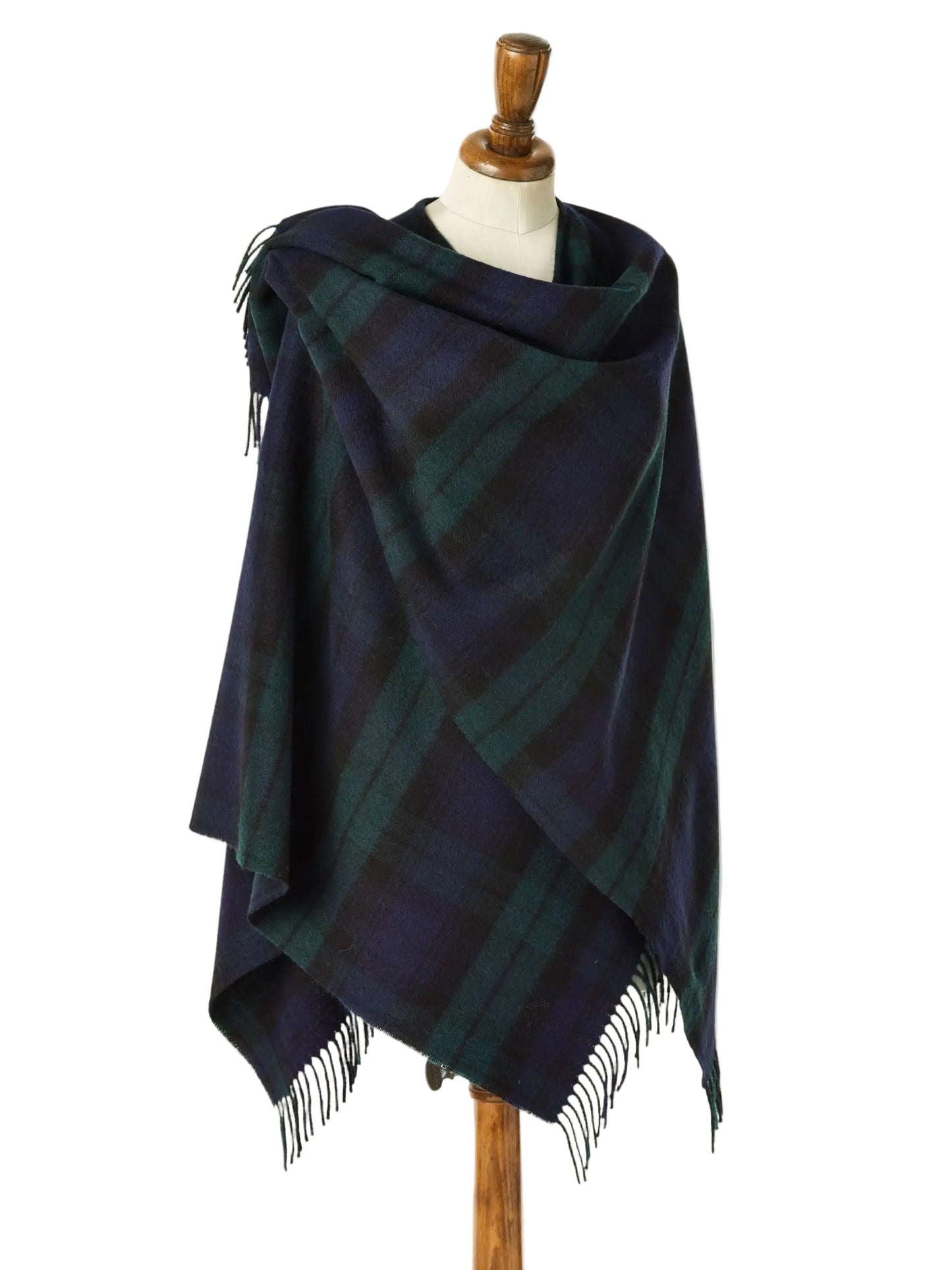 Black Watch Tartan –  Acrylic Wool Scottish Cape Wrap, Luxury Heritage Plaid by Kilts Boutique