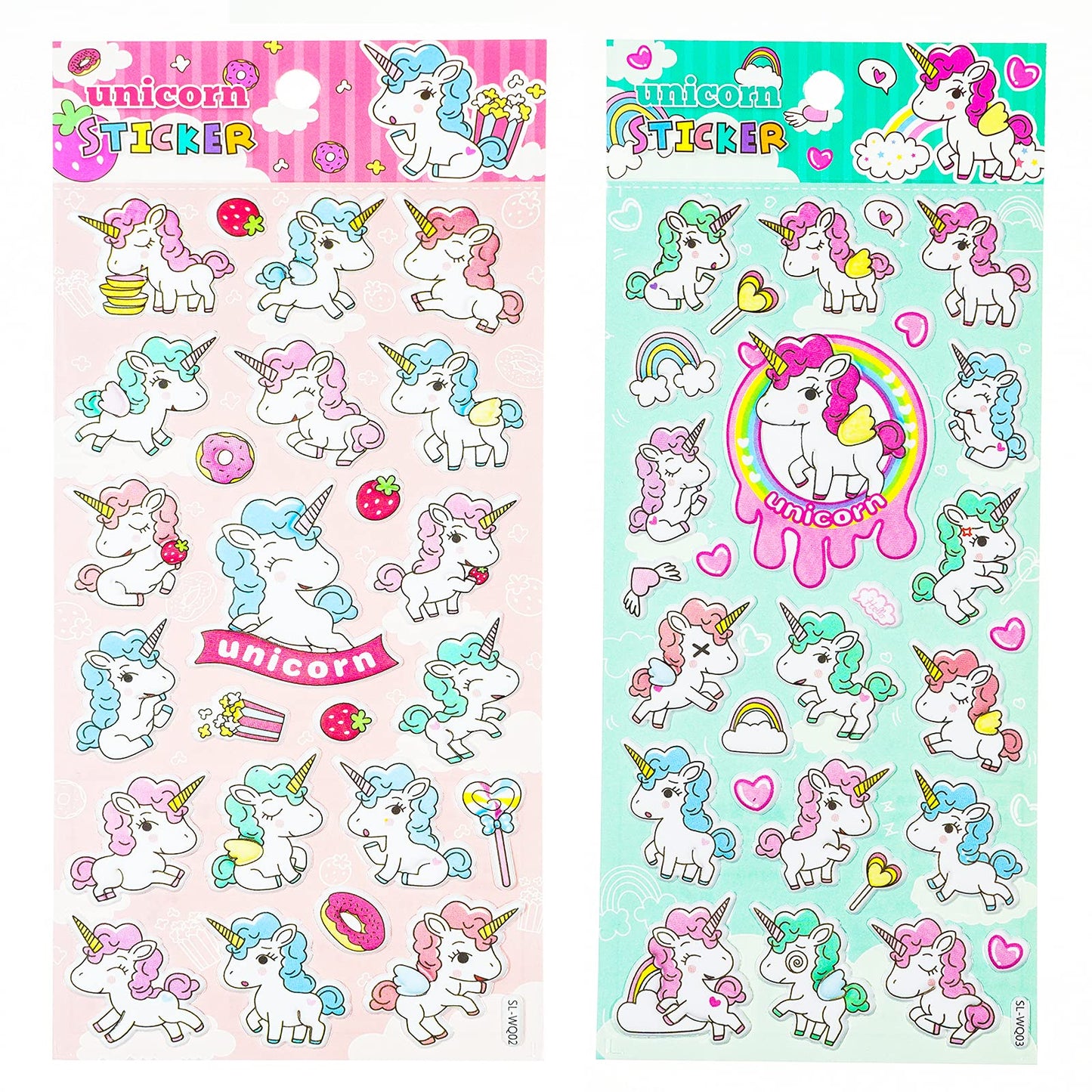 IMNEXT2U Puffy Stickers for Girls — 4 Sheets, 80+ 3D Kawaii Decals, Waterproof & Reusable