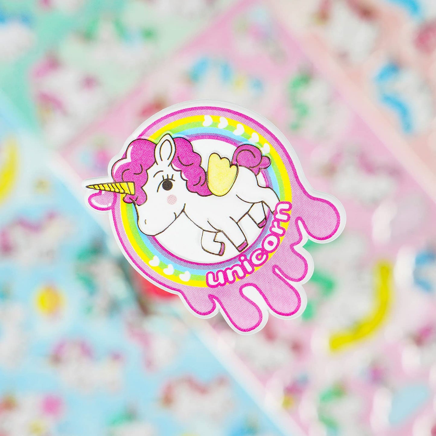 IMNEXT2U Puffy Stickers for Girls — 4 Sheets, 80+ 3D Kawaii Decals, Waterproof & Reusable