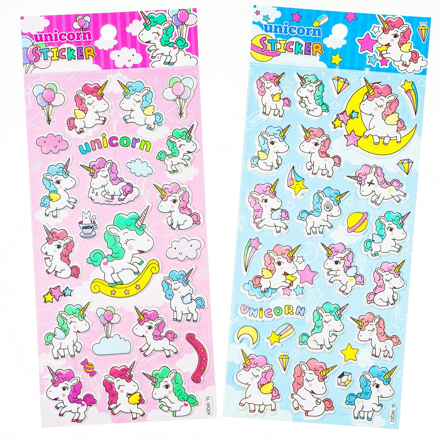 IMNEXT2U Puffy Stickers for Girls — 4 Sheets, 80+ 3D Kawaii Decals, Waterproof & Reusable