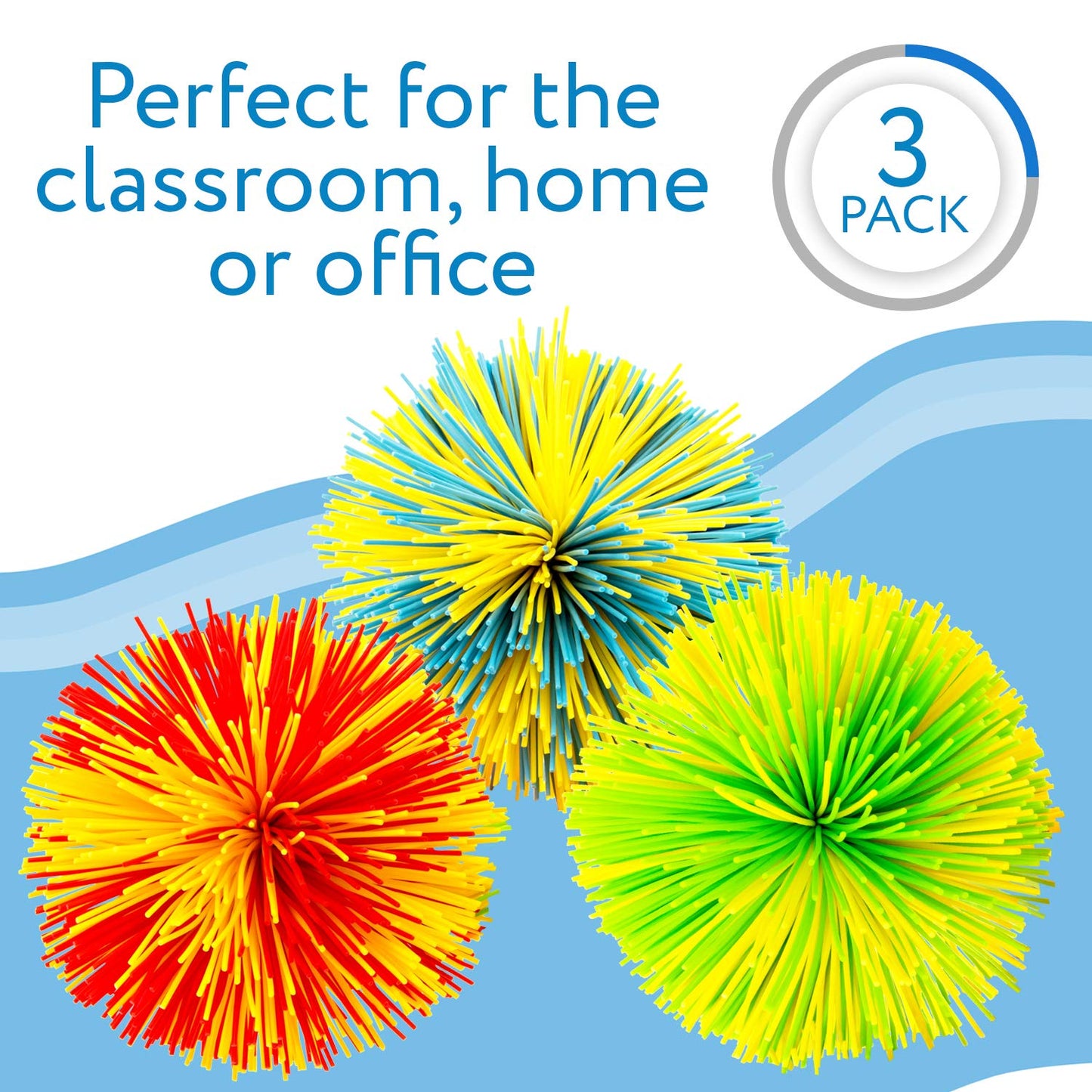 IMPRESA Monkey Stringy Balls – Pack of 3 Silicone Stress Fidget Toys