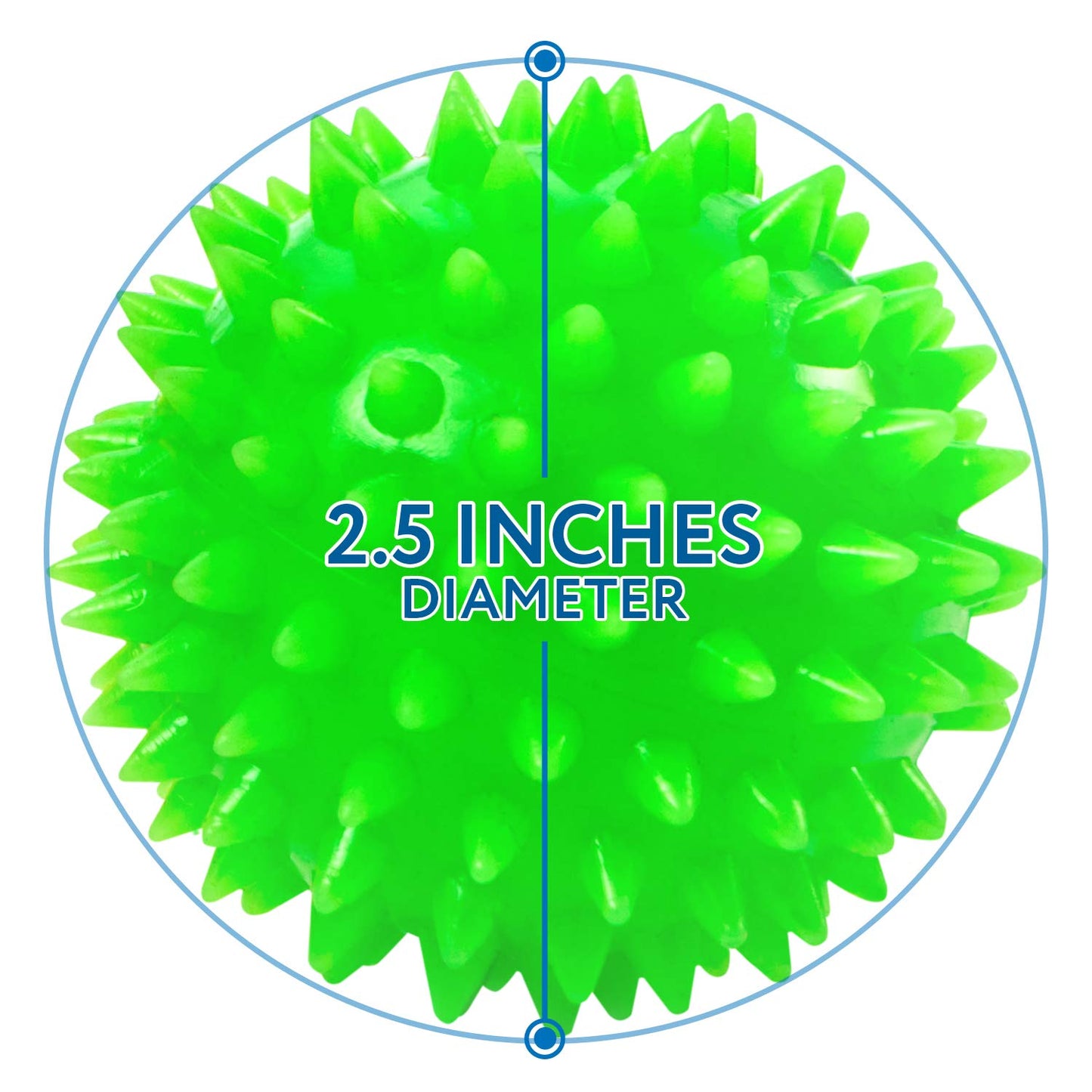 IMPRESA Spiky Balls – 5 Pack Multicolor Fidget Toys for Kids & Adults | Safe, Durable Sensory Tools