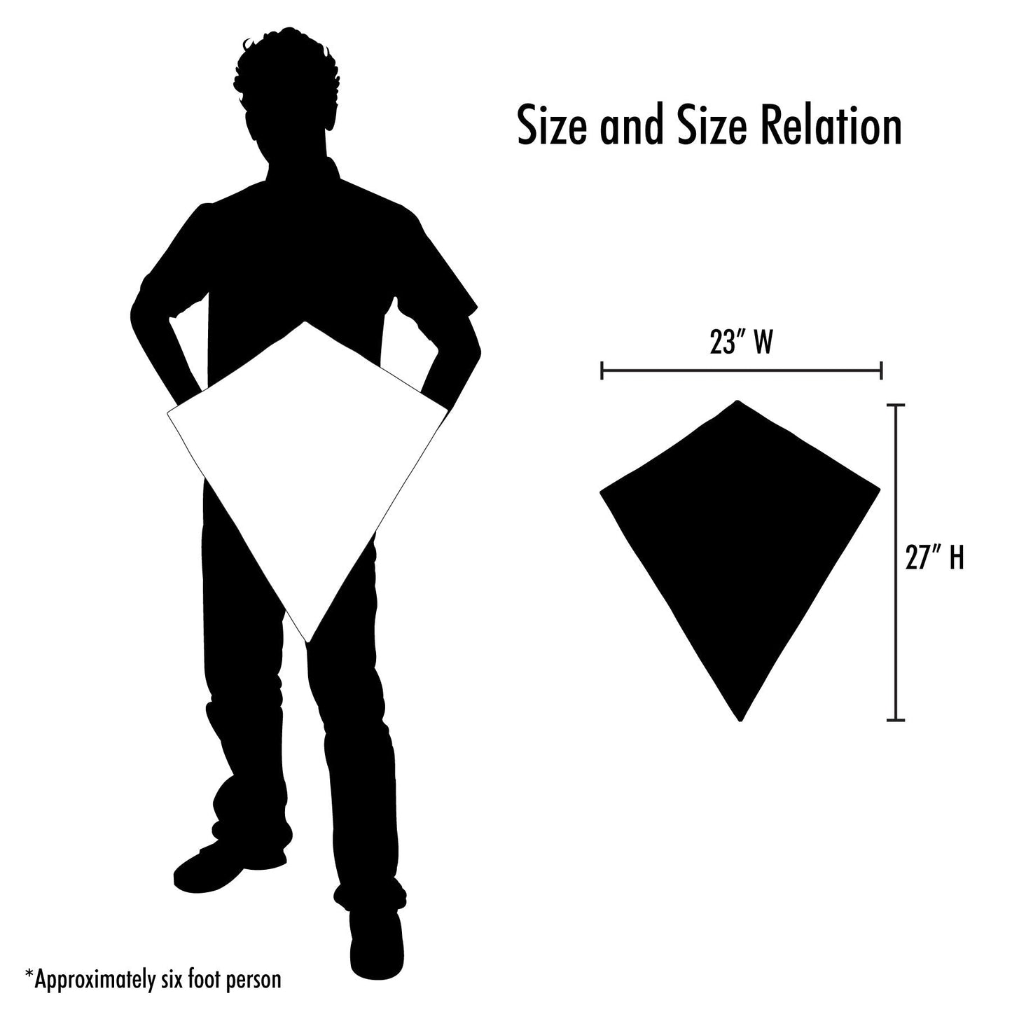 In the Breeze 3305 Blazer Arch Diamond Kite — 27 Inch, Single Line, Includes Line & Bag