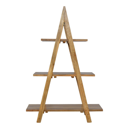 Ladder Style Open Display Unit Chest of Drawers | Oak Mango Wood