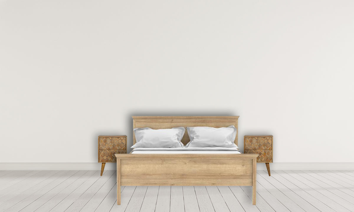 Assorted Oak-ish Bedside